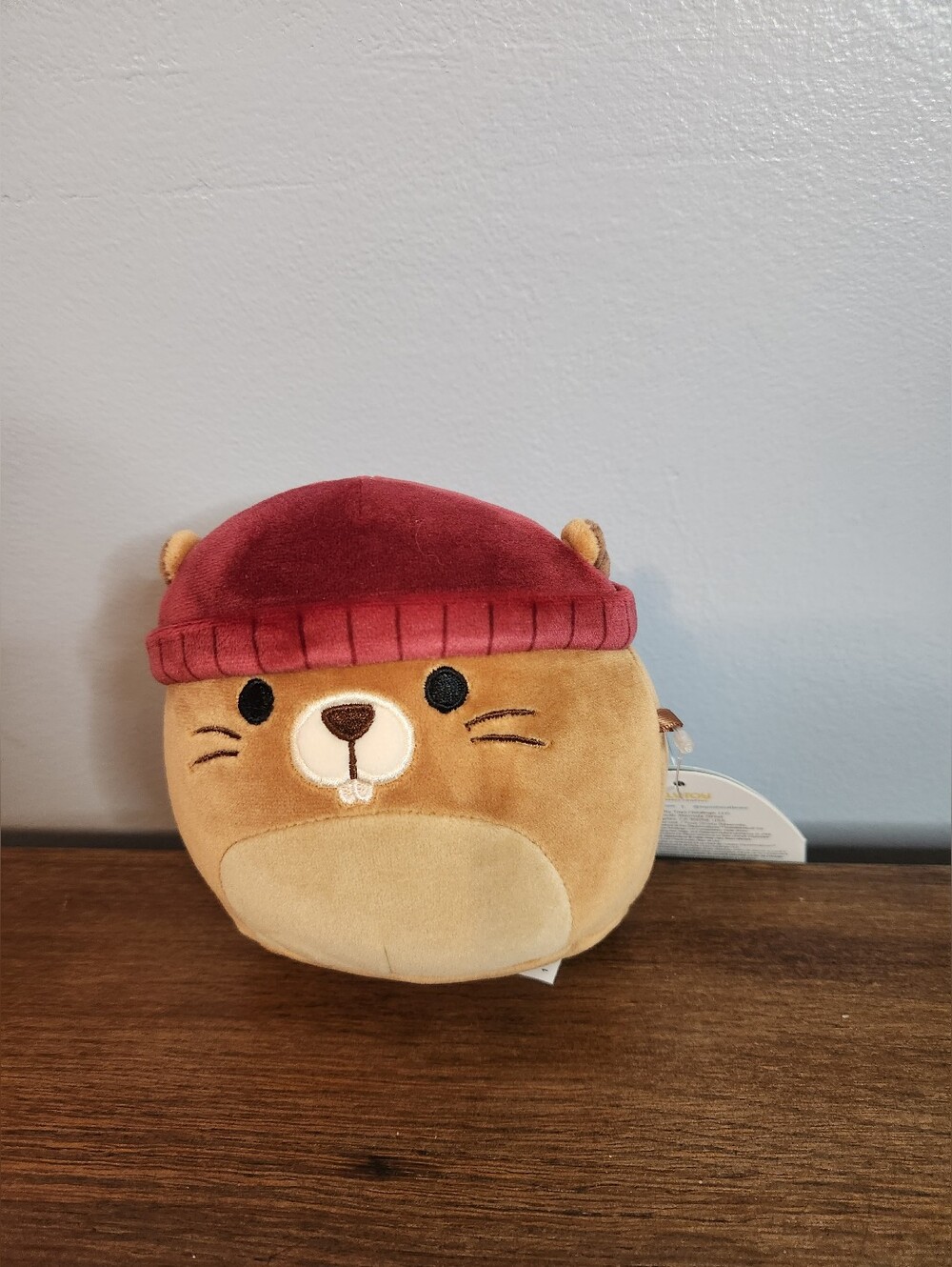 Squishmallows 5" Chip The Beaver In Beanie Stuffed Plush Toy